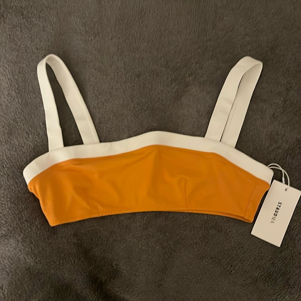 Orange, Staud, Bathing suit top